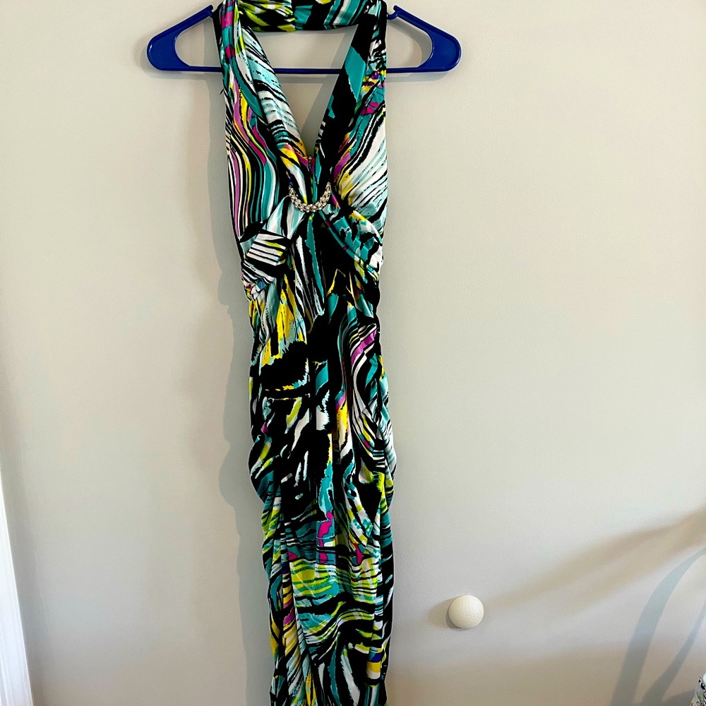 Bright and colorful dress for an event